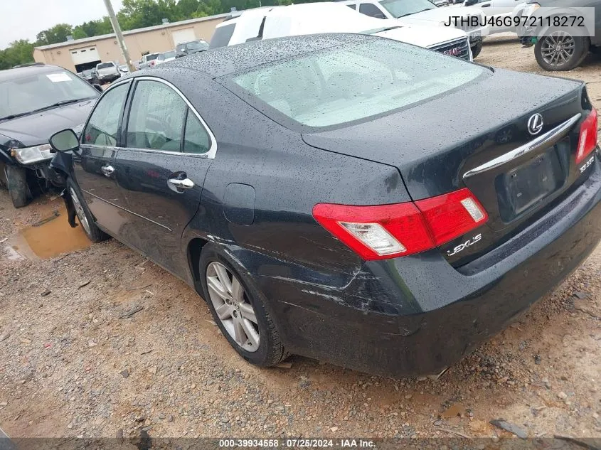 2007 Lexus Es 350 VIN: JTHBJ46G972118272 Lot: 39934558