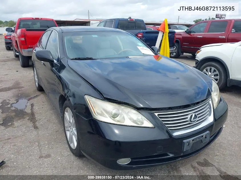 2007 Lexus Es 350 VIN: JTHBJ46G872113595 Lot: 39938150