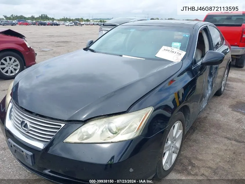 2007 Lexus Es 350 VIN: JTHBJ46G872113595 Lot: 39938150