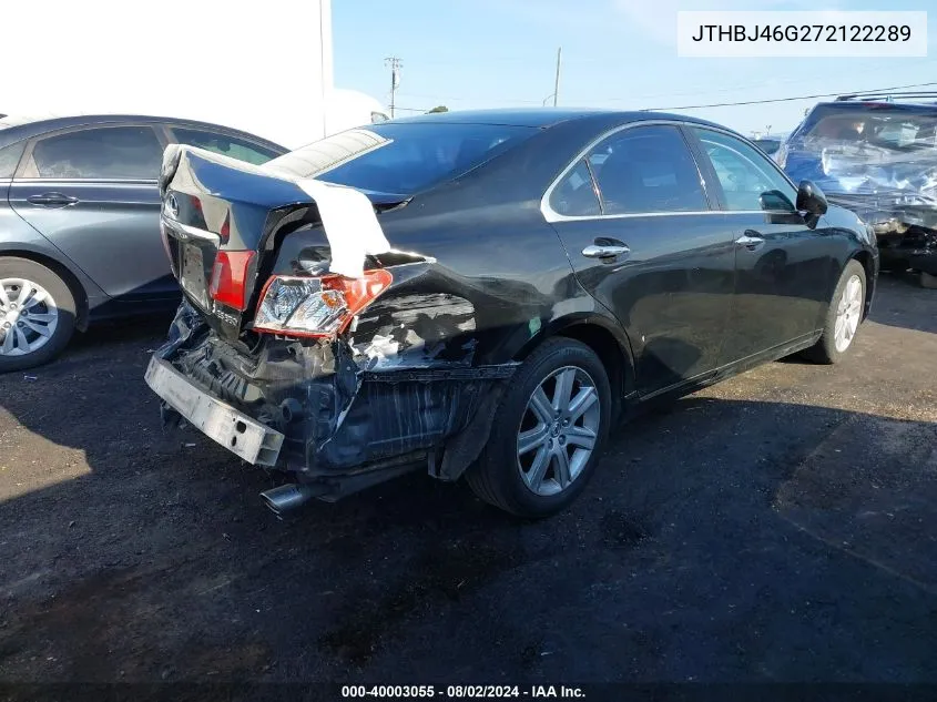 JTHBJ46G272122289 2007 Lexus Es 350