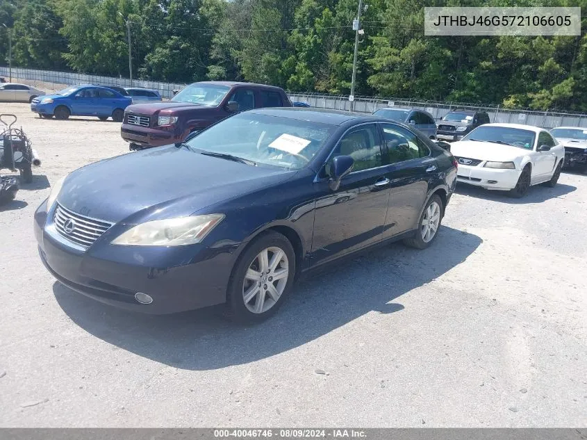 2007 Lexus Es 350 VIN: JTHBJ46G572106605 Lot: 40046746