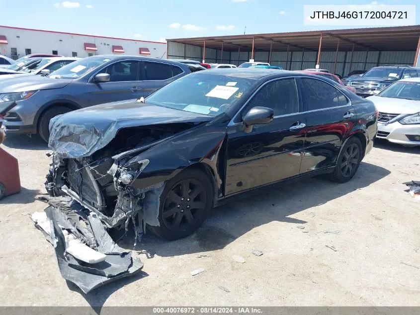 2007 Lexus Es 350 VIN: JTHBJ46G172004721 Lot: 40076972