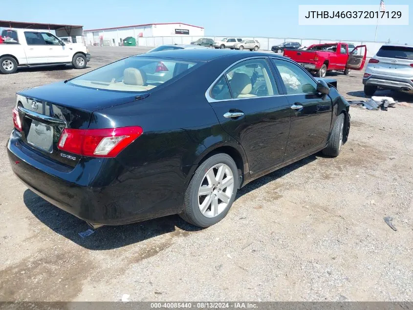 2007 Lexus Es 350 VIN: JTHBJ46G372017129 Lot: 40085440