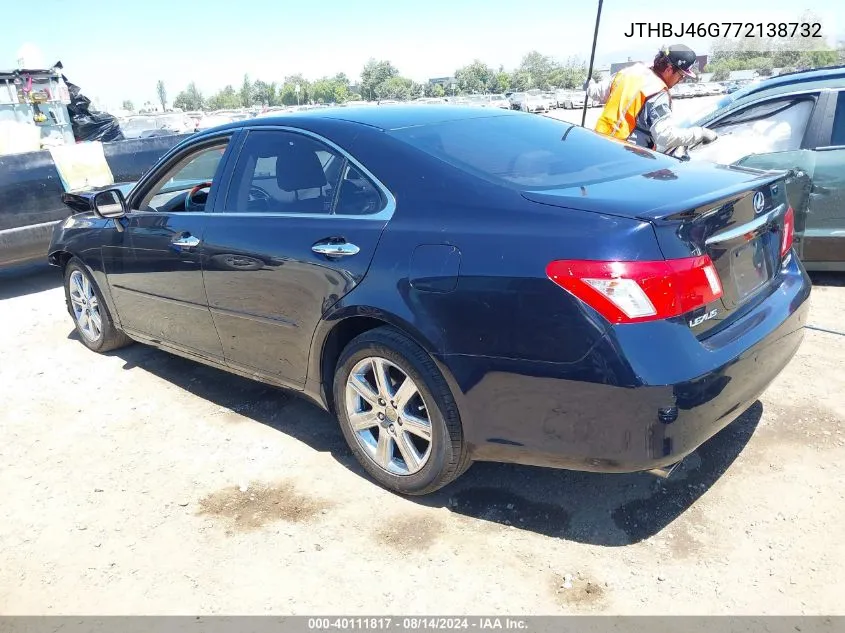 2007 Lexus Es 350 VIN: JTHBJ46G772138732 Lot: 40111817