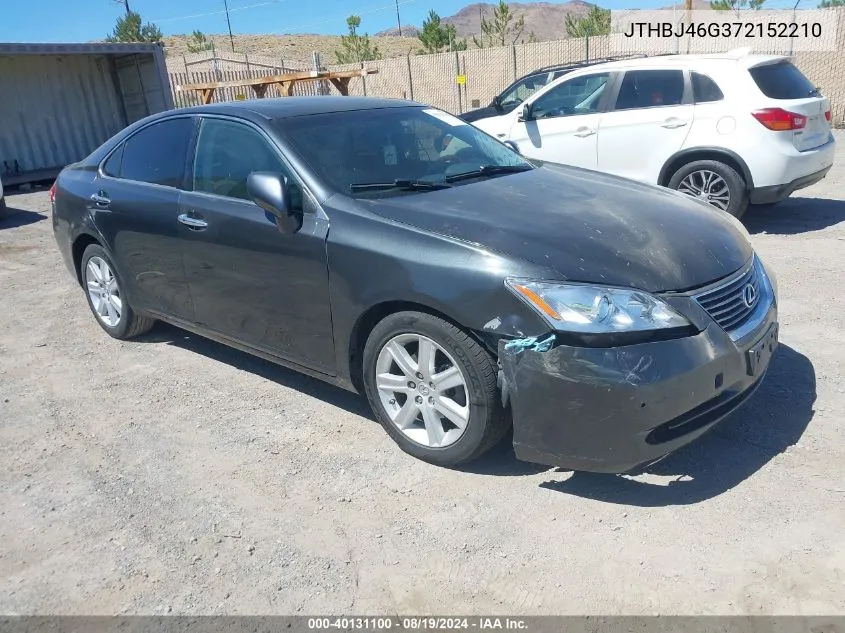 2007 Lexus Es 350 VIN: JTHBJ46G372152210 Lot: 40131100