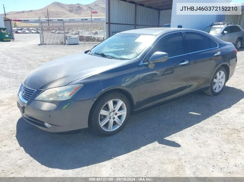 2007 Lexus Es 350 VIN: JTHBJ46G372152210 Lot: 40131100