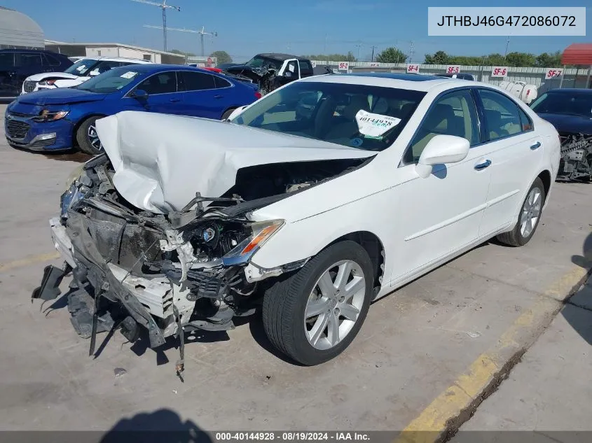 2007 Lexus Es 350 VIN: JTHBJ46G472086072 Lot: 40144928