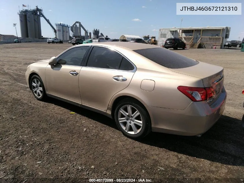 2007 Lexus Es 350 VIN: JTHBJ46G672121310 Lot: 40172099