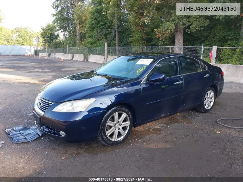 2007 Lexus Es 350 VIN: JTHBJ46G372043150 Lot: 40175373