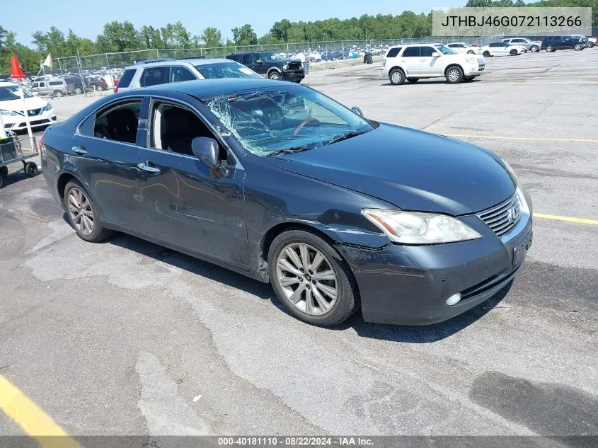 2007 Lexus Es 350 VIN: JTHBJ46G072113266 Lot: 40181110