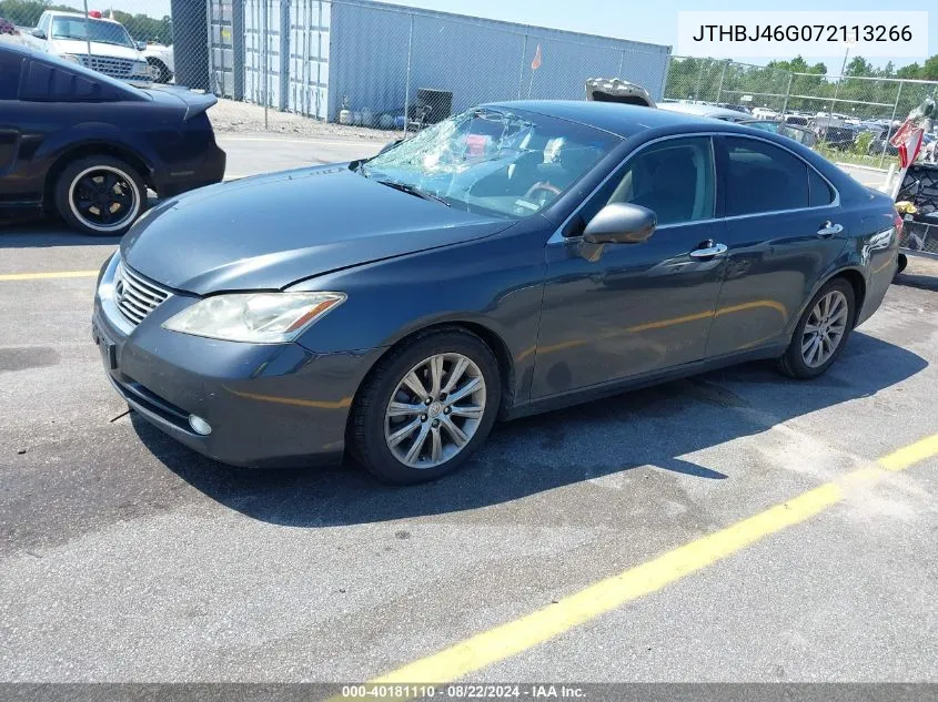 2007 Lexus Es 350 VIN: JTHBJ46G072113266 Lot: 40181110