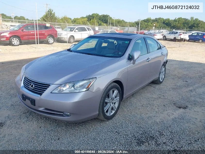 JTHBJ46G872124032 2007 Lexus Es 350