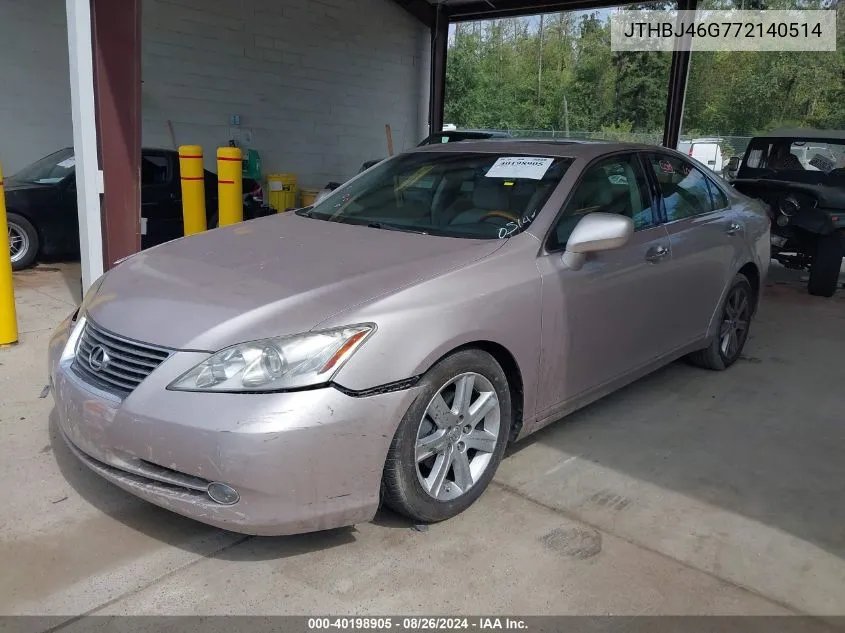 JTHBJ46G772140514 2007 Lexus Es 350