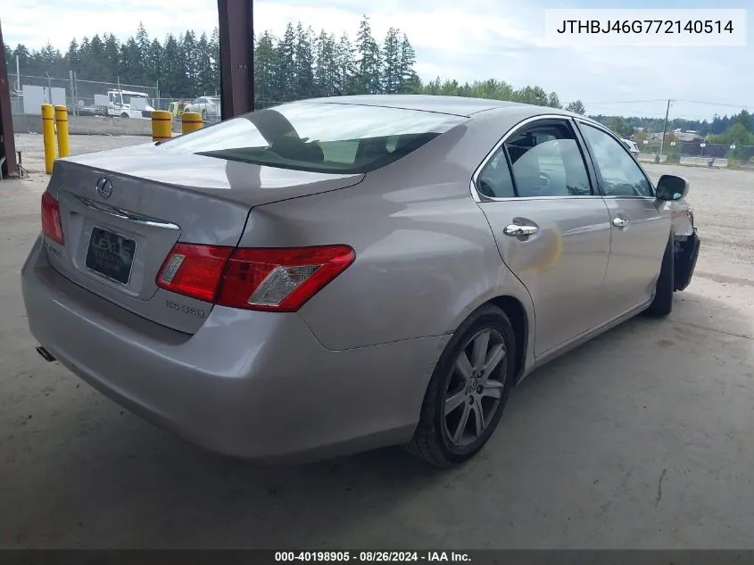 JTHBJ46G772140514 2007 Lexus Es 350