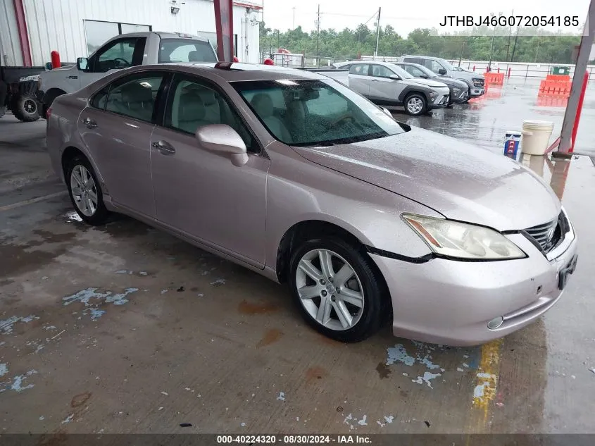 2007 Lexus Es 350 VIN: JTHBJ46G072054185 Lot: 40224320