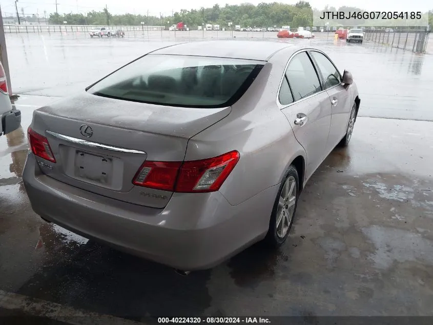 2007 Lexus Es 350 VIN: JTHBJ46G072054185 Lot: 40224320