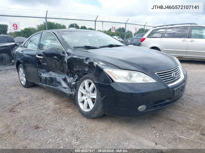 2007 Lexus Es 350 VIN: JTHBJ46G572107141 Lot: 40227617