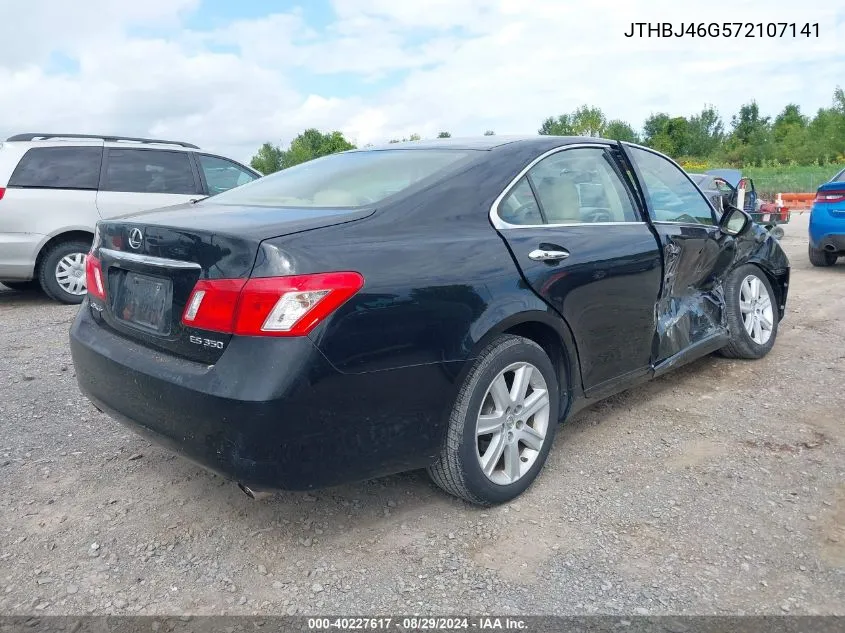 2007 Lexus Es 350 VIN: JTHBJ46G572107141 Lot: 40227617