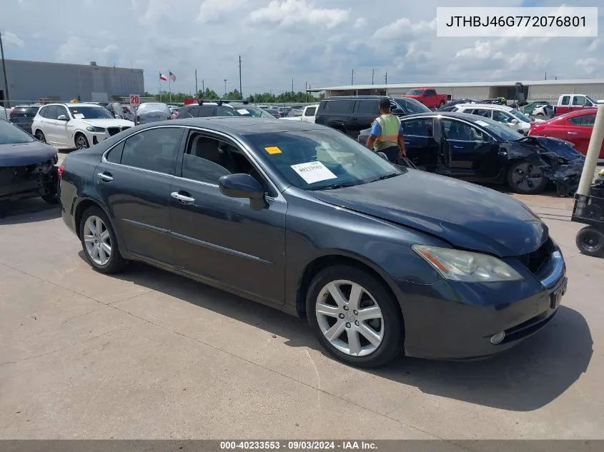 2007 Lexus Es 350 VIN: JTHBJ46G772076801 Lot: 40233553