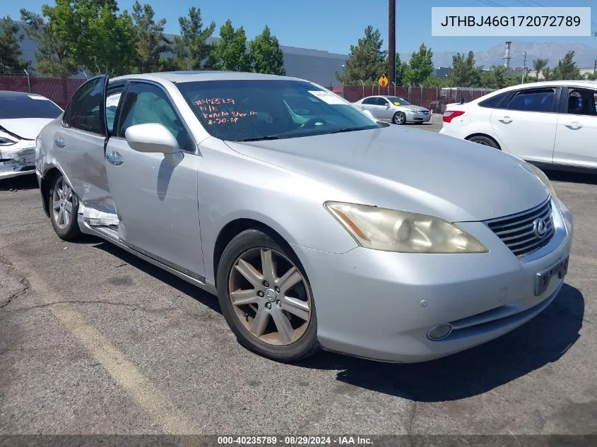 2007 Lexus Es 350 VIN: JTHBJ46G172072789 Lot: 40235789