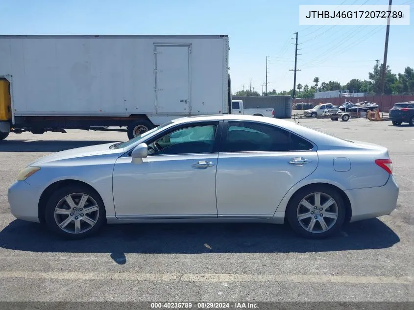 2007 Lexus Es 350 VIN: JTHBJ46G172072789 Lot: 40235789