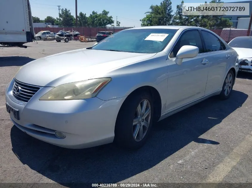 2007 Lexus Es 350 VIN: JTHBJ46G172072789 Lot: 40235789