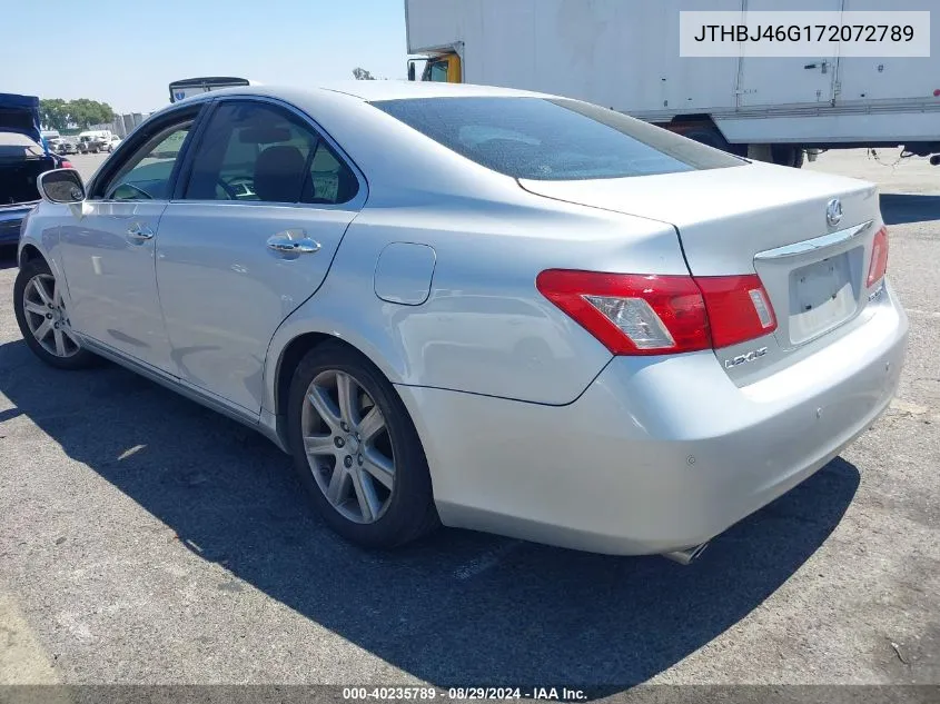 2007 Lexus Es 350 VIN: JTHBJ46G172072789 Lot: 40235789