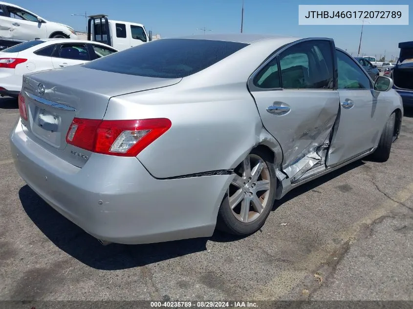 2007 Lexus Es 350 VIN: JTHBJ46G172072789 Lot: 40235789