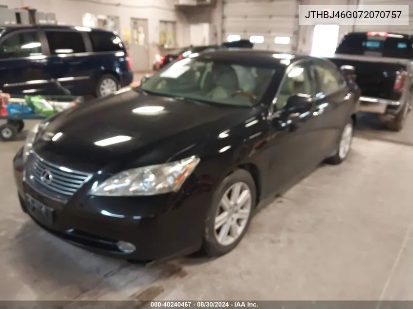 2007 Lexus Es 350 VIN: JTHBJ46G072070757 Lot: 40240467