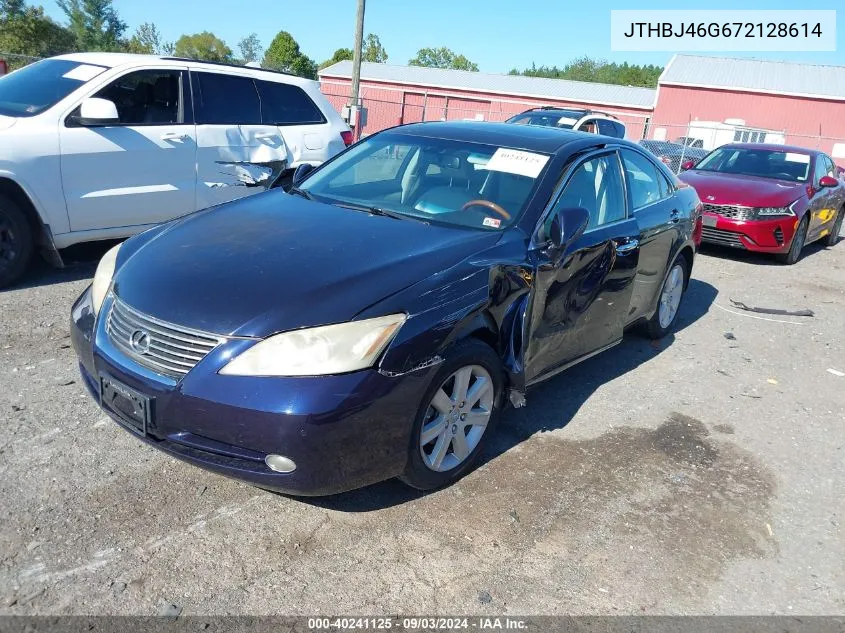 2007 Lexus Es 350 VIN: JTHBJ46G672128614 Lot: 40241125