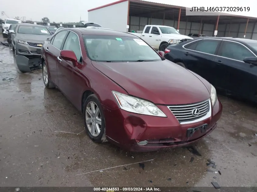 2007 Lexus Es 350 VIN: JTHBJ46G372029619 Lot: 40244553