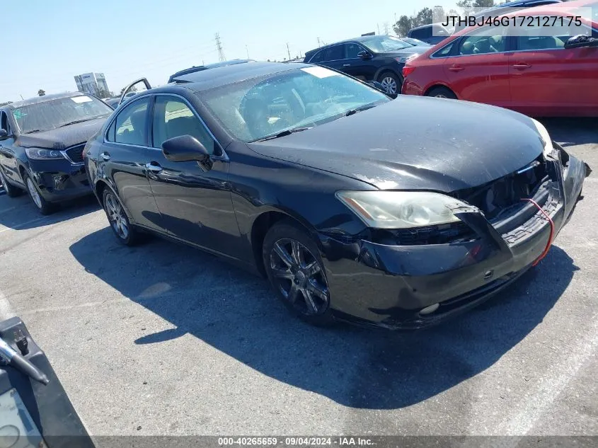 2007 Lexus Es 350 VIN: JTHBJ46G172127175 Lot: 40265659