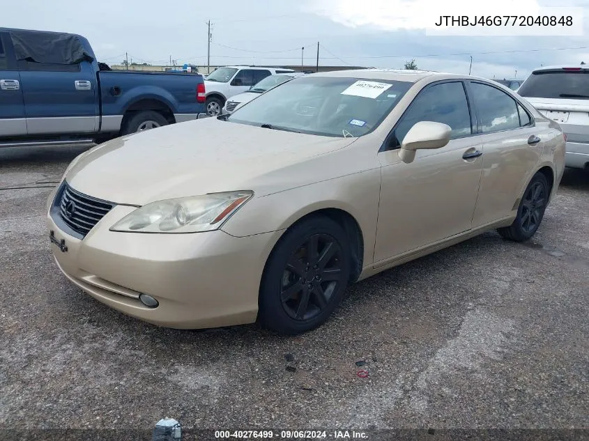 JTHBJ46G772040848 2007 Lexus Es 350