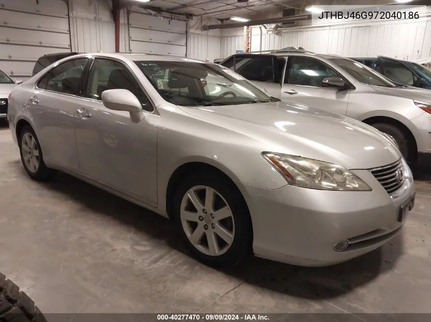 2007 Lexus Es 350 VIN: JTHBJ46G972040186 Lot: 40277470