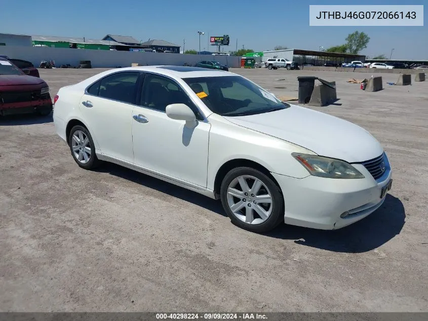 2007 Lexus Es 350 VIN: JTHBJ46G072066143 Lot: 40298224