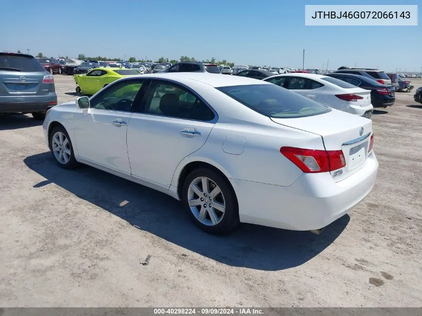 2007 Lexus Es 350 VIN: JTHBJ46G072066143 Lot: 40298224