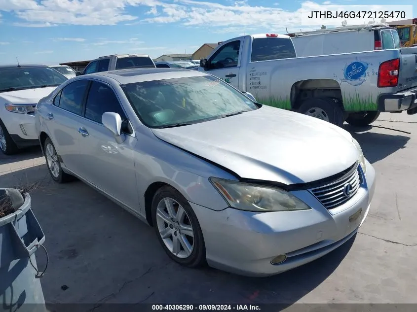 2007 Lexus Es 350 350 VIN: JTHBJ46G472125470 Lot: 40306290