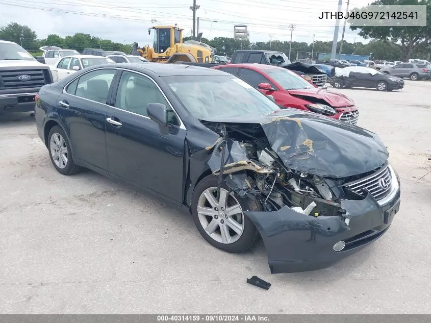 2007 Lexus Es 350 VIN: JTHBJ46G972142541 Lot: 40314159