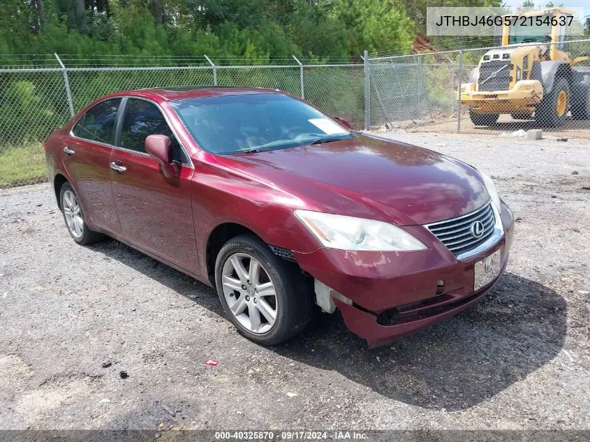 2007 Lexus Es 350 VIN: JTHBJ46G572154637 Lot: 40325870