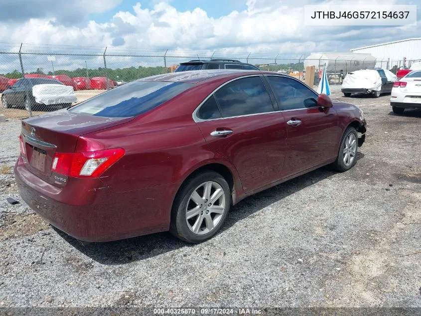 2007 Lexus Es 350 VIN: JTHBJ46G572154637 Lot: 40325870