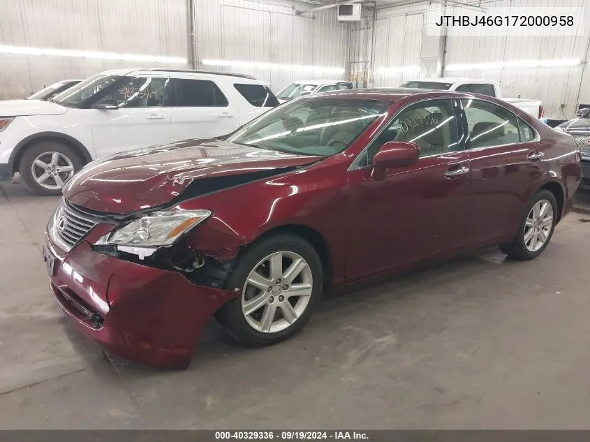 JTHBJ46G172000958 2007 Lexus Es 350