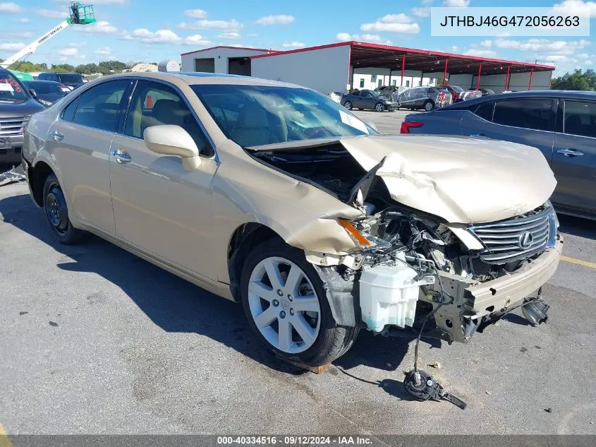 2007 Lexus Es 350 VIN: JTHBJ46G472056263 Lot: 40334516