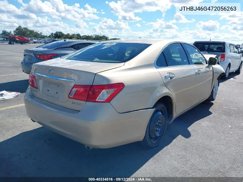 2007 Lexus Es 350 VIN: JTHBJ46G472056263 Lot: 40334516