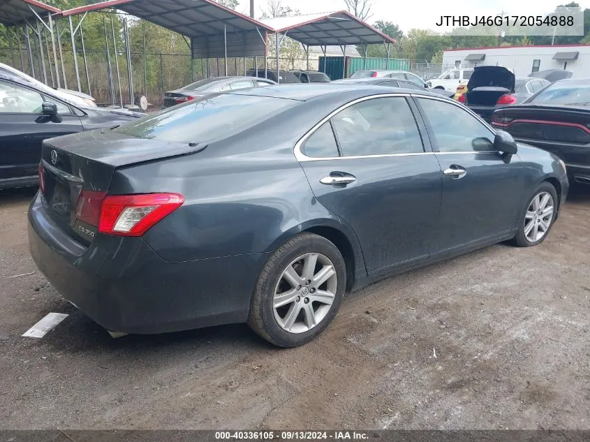 2007 Lexus Es 350 VIN: JTHBJ46G172054888 Lot: 40336105