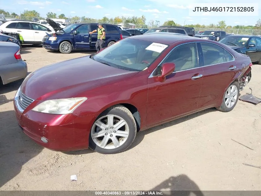 2007 Lexus Es 350 VIN: JTHBJ46G172152805 Lot: 40340863