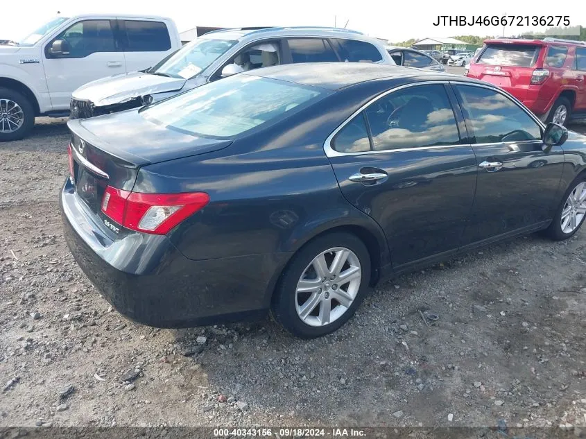 2007 Lexus Es 350 VIN: JTHBJ46G672136275 Lot: 40343156