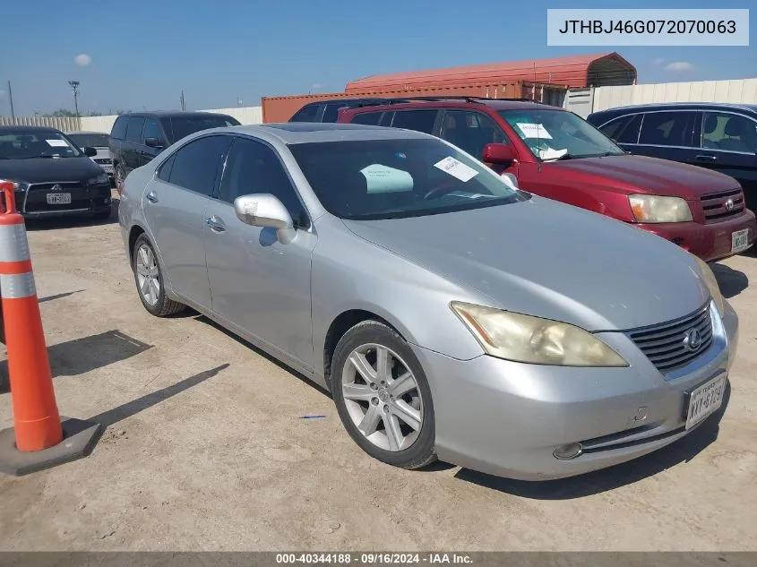 2007 Lexus Es 350 VIN: JTHBJ46G072070063 Lot: 40344188