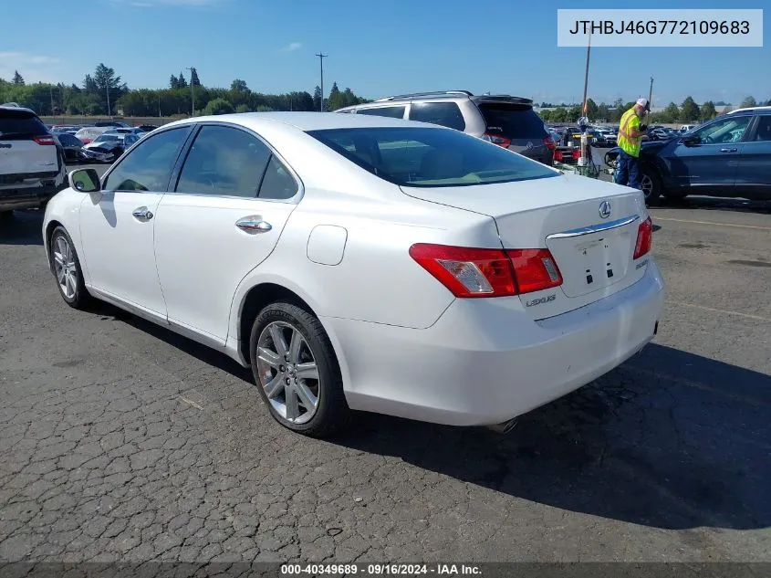 2007 Lexus Es 350 VIN: JTHBJ46G772109683 Lot: 40349689