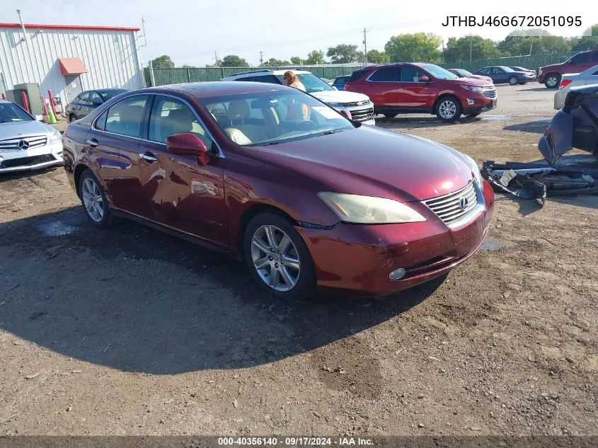 2007 Lexus Es 350 350 VIN: JTHBJ46G672051095 Lot: 40356140