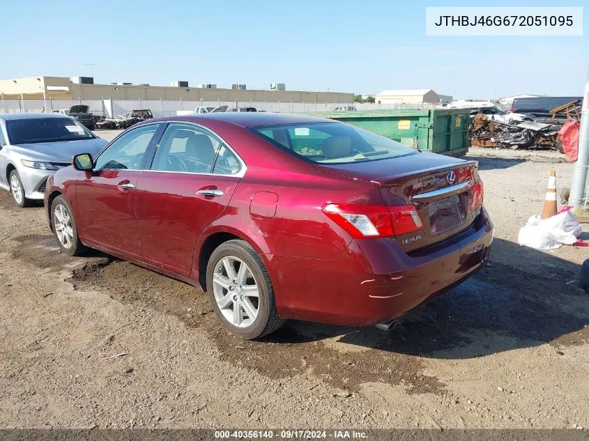 2007 Lexus Es 350 350 VIN: JTHBJ46G672051095 Lot: 40356140